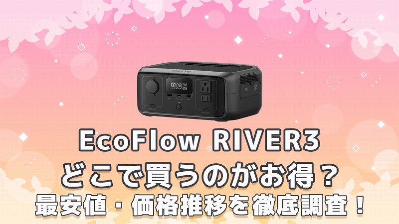 EcoFlow RIVER3最安値